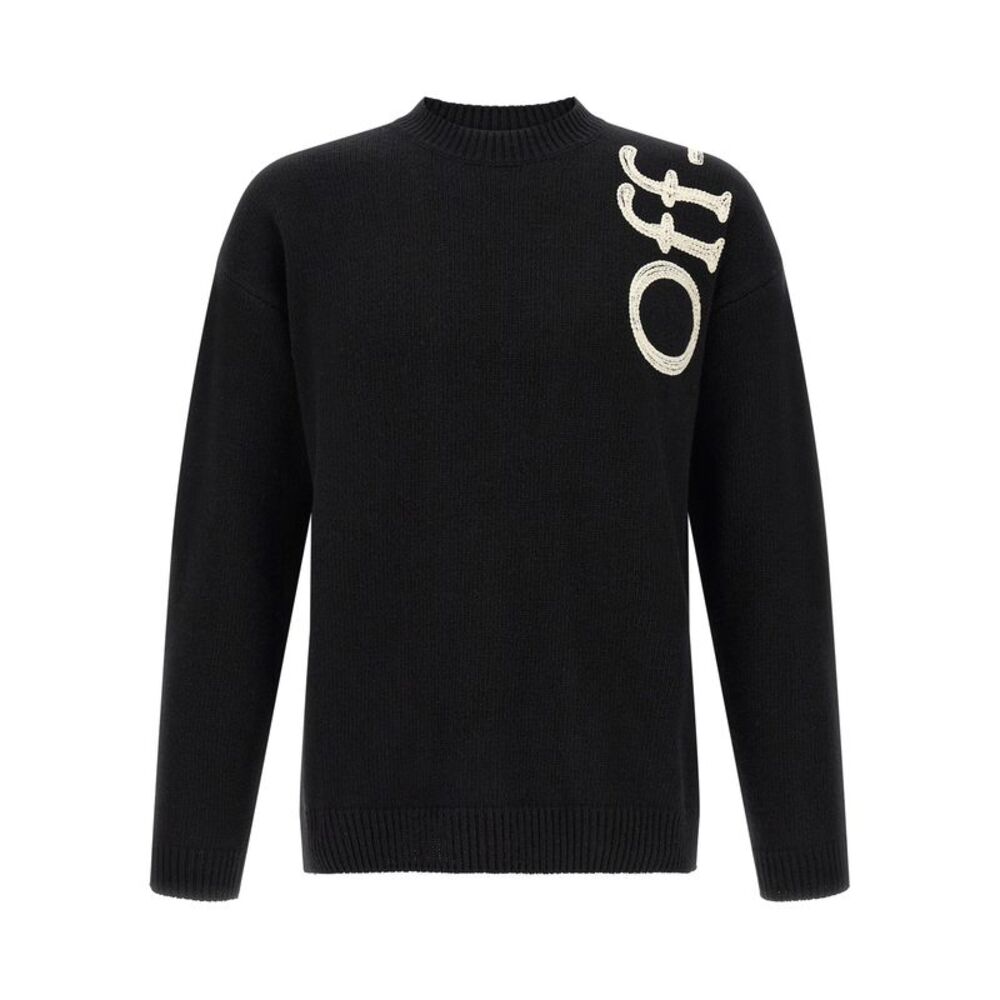 Off-White Bicolor Wool Men's Cardigan